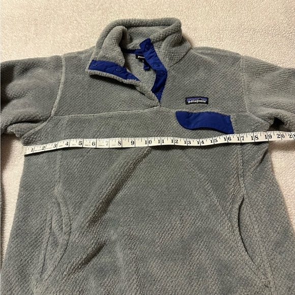 Patagonia Re-tool Fleece Pullover Gray 1/4 Snap Sweatshirt - Picture 5 of 11